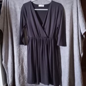 3/4 sleeve dress with pockets